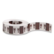 Smead BCCR Bar-Style Color-Coded Labels - Alphabet, MC - x 1 1/4" Width x 1" Length - Brown - Laminated - 1 Roll