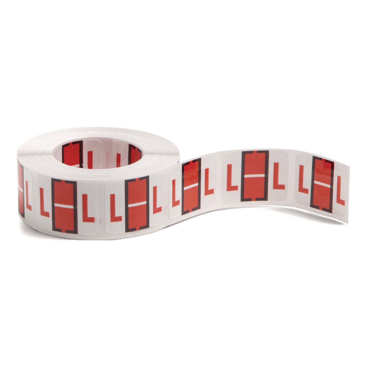 Smead BCCR Bar-Style Color-Coded Labels - L - x 1 1/4" Width x 1" Length - Dark Orange - Laminated - 1 Roll