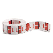 Smead BCCR Bar-Style Color-Coded Labels - L - x 1 1/4" Width x 1" Length - Dark Orange - Laminated - 1 Roll