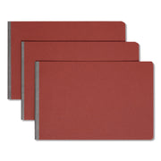 Smead Premium Pressboard Recycled Fastener Folder - 3" Folder Capacity - 11" x 17" - 3" Expansion - 1 Fastener(s) - 25 pt. - Pressboard - Red - Reinforced Hinge, Heavy Duty, Moisture Resistant, Stain Resistant - 100% Recycled - 1 Each