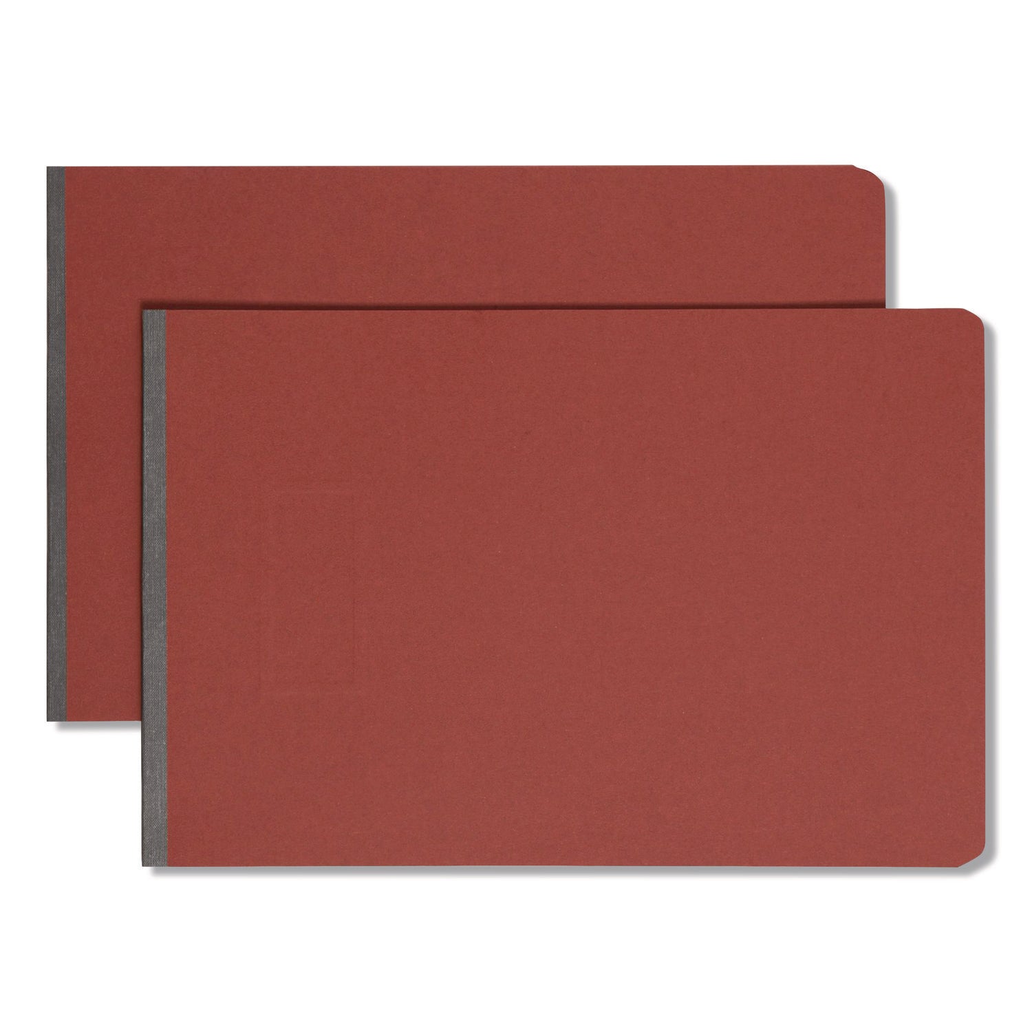 Smead Recycled Report Cover - 3" Folder Capacity - 11" x 17" - 3" Expansion - 1 Fastener(s) - 25 pt. - Pressboard - Red - Metal Compressor, Hinged - 100% Paper Recycled - 1 Each