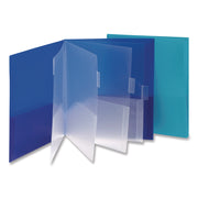Smead Letter Pocket Folder - 8 1/2" x 11" - 10 Pocket(s) - Dark Blue, Teal - Acid-free - 2/Pack - 15 / Carton