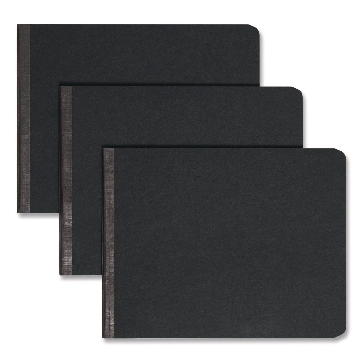 Smead Premium Pressboard Letter Fastener Folder, 8.5" x 11", 2" Expansion, 1 Fastener, 25 pt. Black Pressboard, Reinforced Hinge, Heavy Duty, Moisture & Stain Resistant, Rounded Corner, 100% Recycled, 1 Each