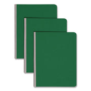 Smead Letter Recycled Fastener Folder - 3" Folder Capacity - 8 1/2" x 11" - 350 Sheets Capacity - 3" Expansion - 1 Fastener(s) - 25 pt. - Pressboard - Green - Metal Compressor, Hinged - 100% Paper Recycled - 1 Each
