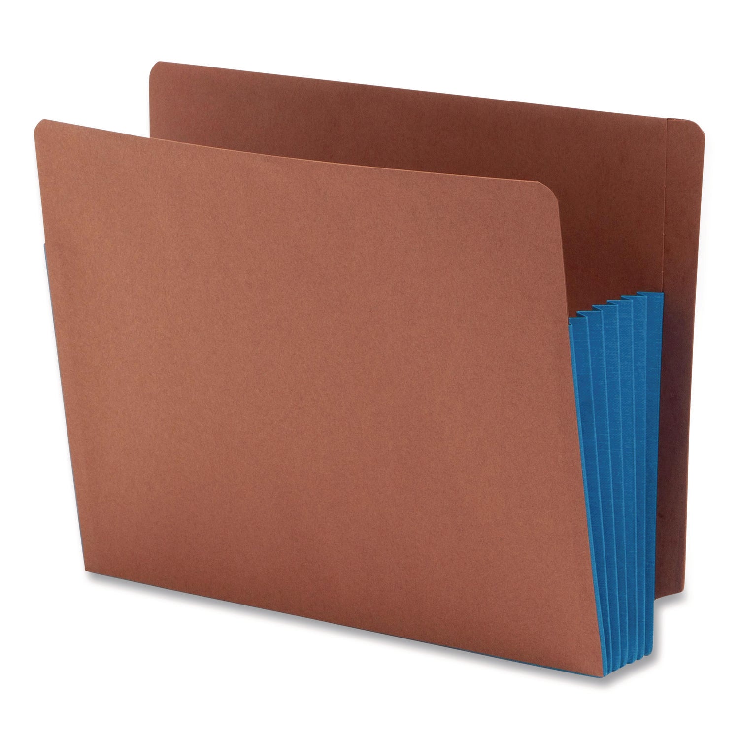 8 1/2" x 11" - 5 1/4" Expansion - 2 Plys - Redrope - Blue - Closed Sides, Reinforced Tab, Reinforced Gusset, Tear Proof - 30% Paper Recycled - 10 / Box