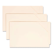 End Tab Jackets With Reinforced Tabs, Straight Tab, Legal Size, 11-Pt Manila, 100/box