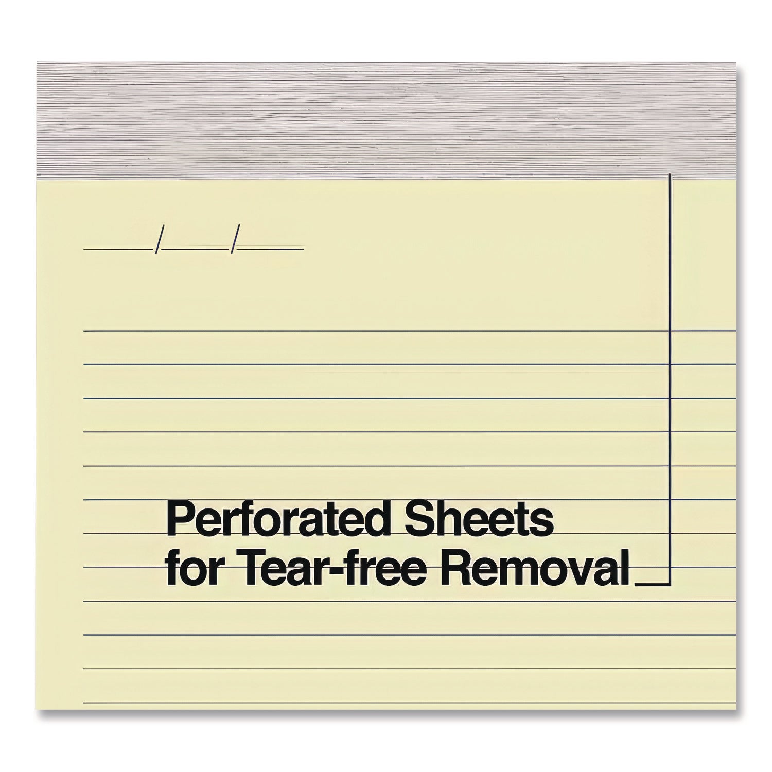 Notepads, Narrow Rule, 50 Canary-Yellow 8.5 X 11.75 Sheets, 12/pack