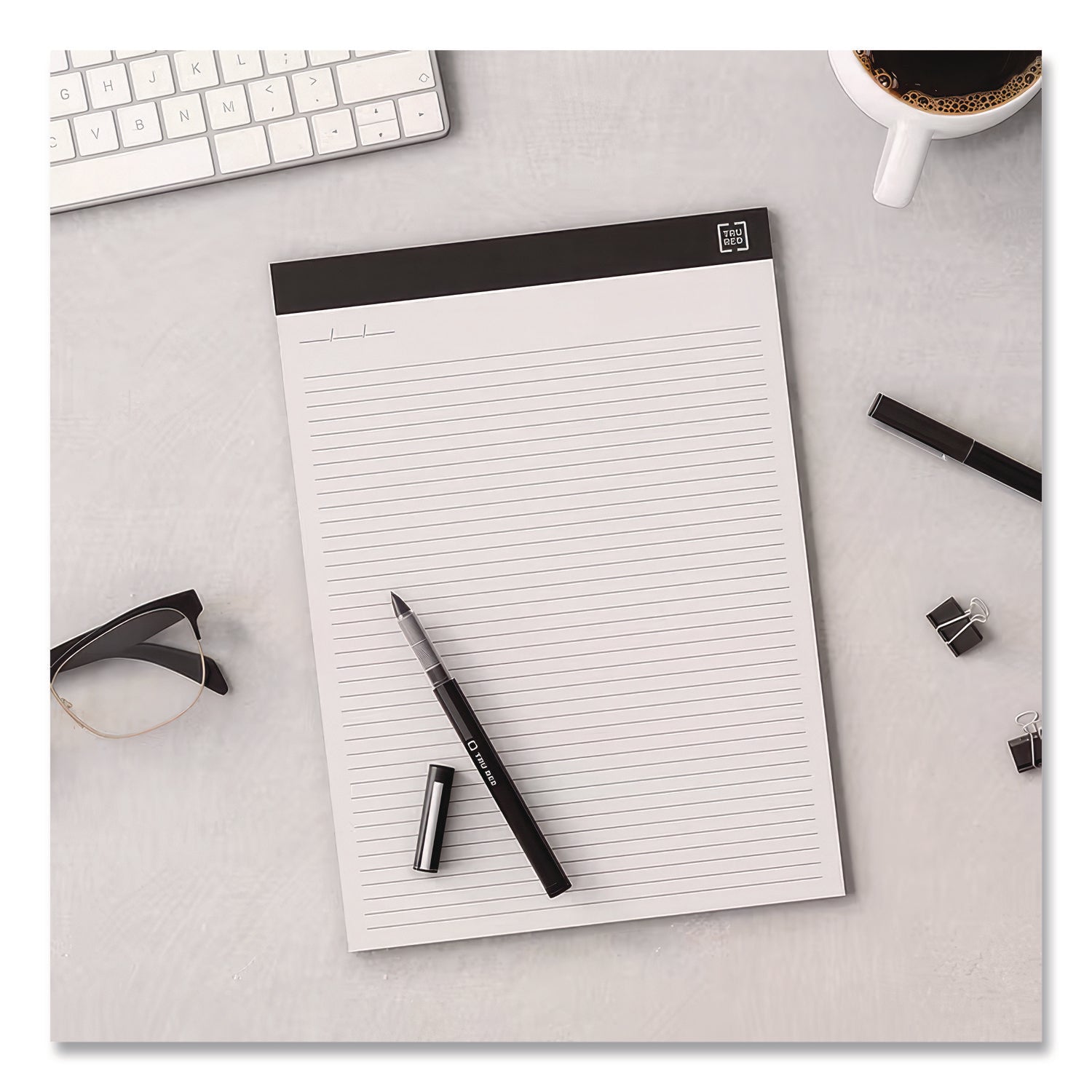 Notepads, Narrow Rule, 50 White 8.5 X 11.75 Sheets, 12/pack