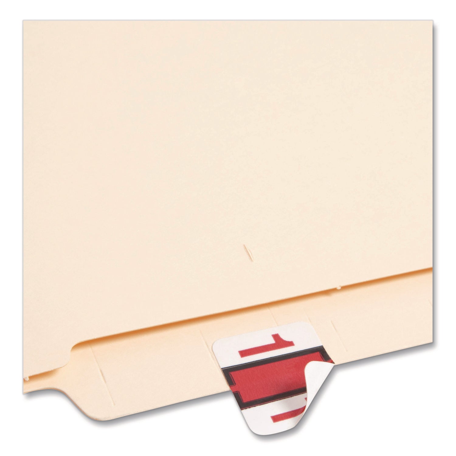 Smead BCCRN Bar-Style Color-Coded Labels - 1 - x 1 1/4" Width x 1" Length - Red - Laminated - 500 / Roll