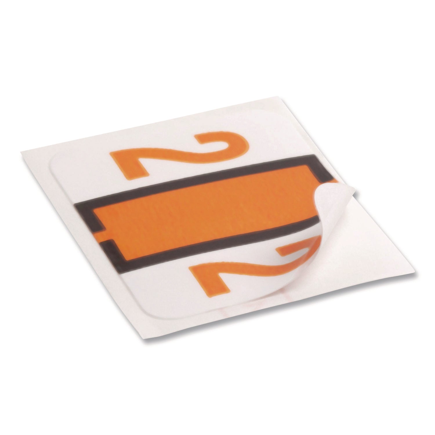 Smead BCCRN Bar-Style Color-Coded Labels - 2 - x 1 1/4" Width x 1" Length - Light Orange - Laminated - 500 / Roll