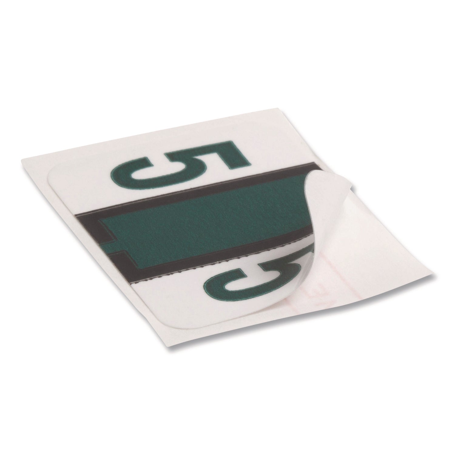 Smead BCCRN Bar-Style Color-Coded Labels - 5 - x 1 1/4" Width x 1" Length - Dark Green - Laminated - 500 / Roll
