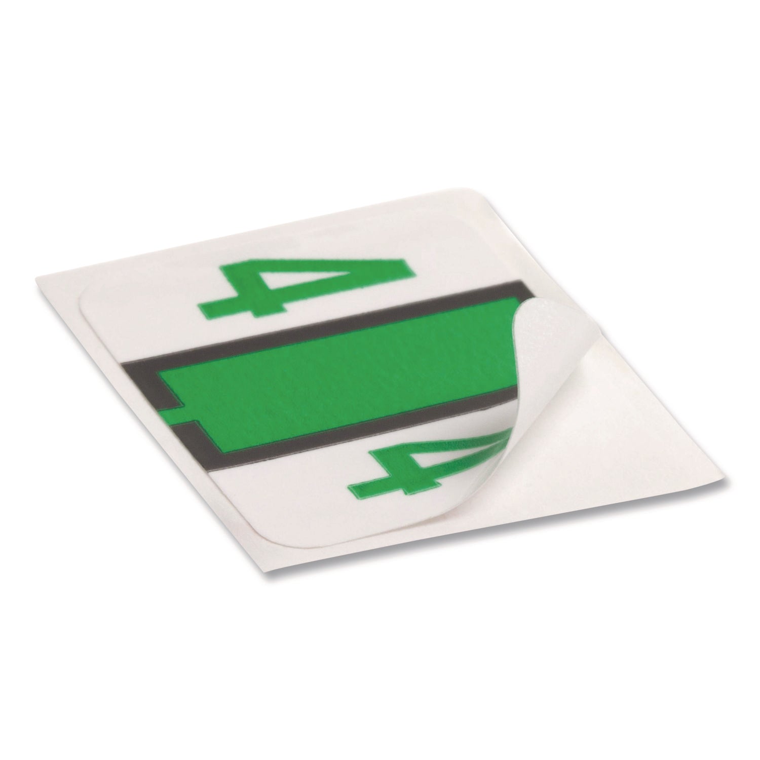 Smead BCCRN Bar-Style Color-Coded Labels - 4 - x 1 1/4" Width x 1" Length - Light Green - Laminated - 500 / Roll