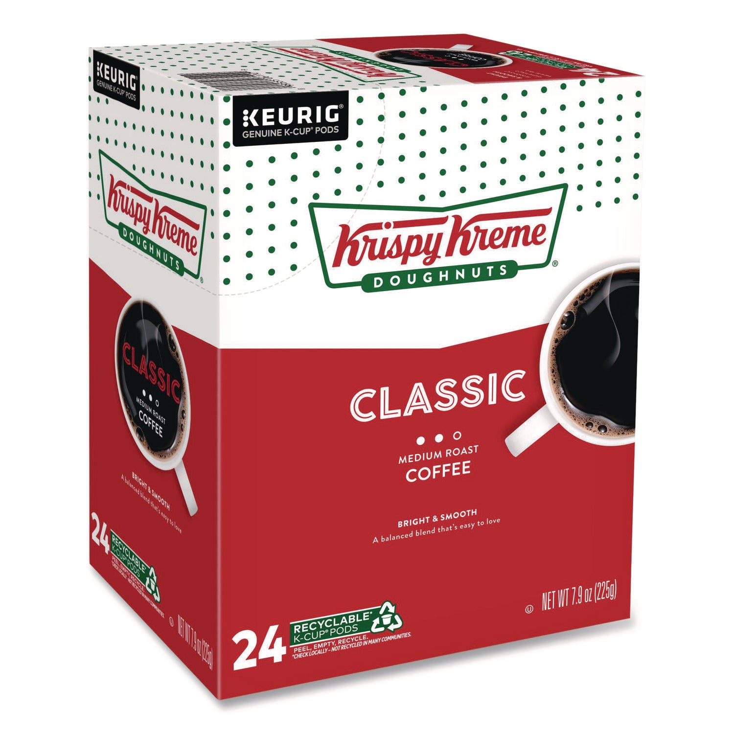 Compatible with Keurig Brewer - Regular - Medium - K-Cup, Pod - Classic - Kosher - 24 / Box