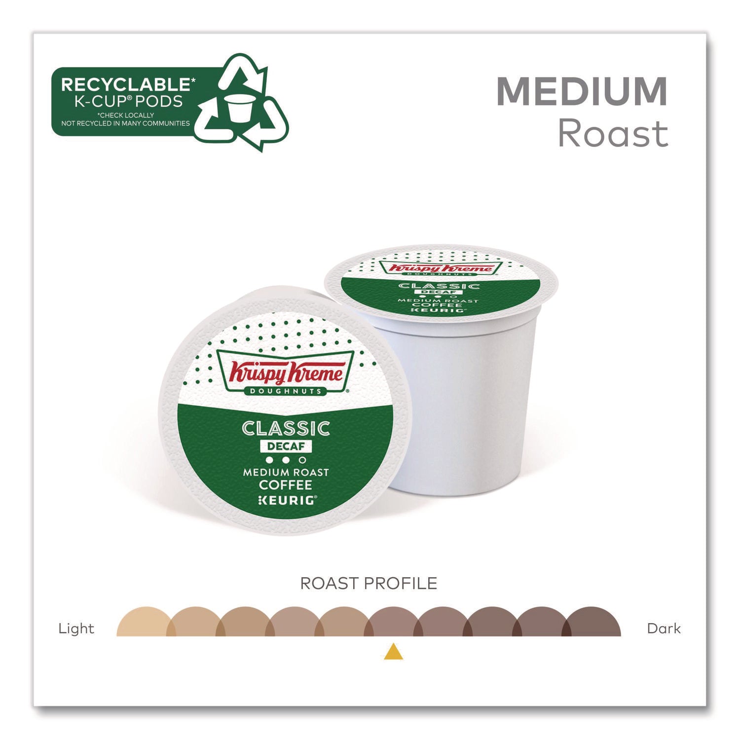 Compatible with Keurig Brewer - Full - K-Cup, Pod - Decaf, Classic - Kosher - Decaffeinated - 24 / Box