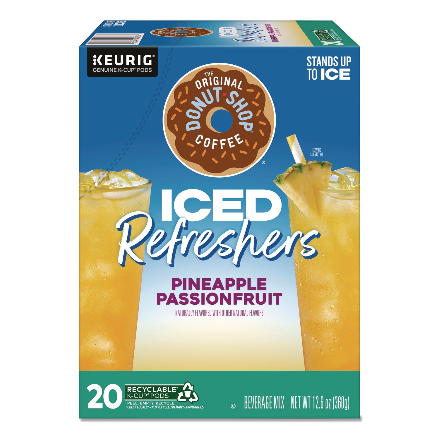 The Original Donut Shop&reg; Iced Refreshers - Pineapple Passionfruit - 20 / Box