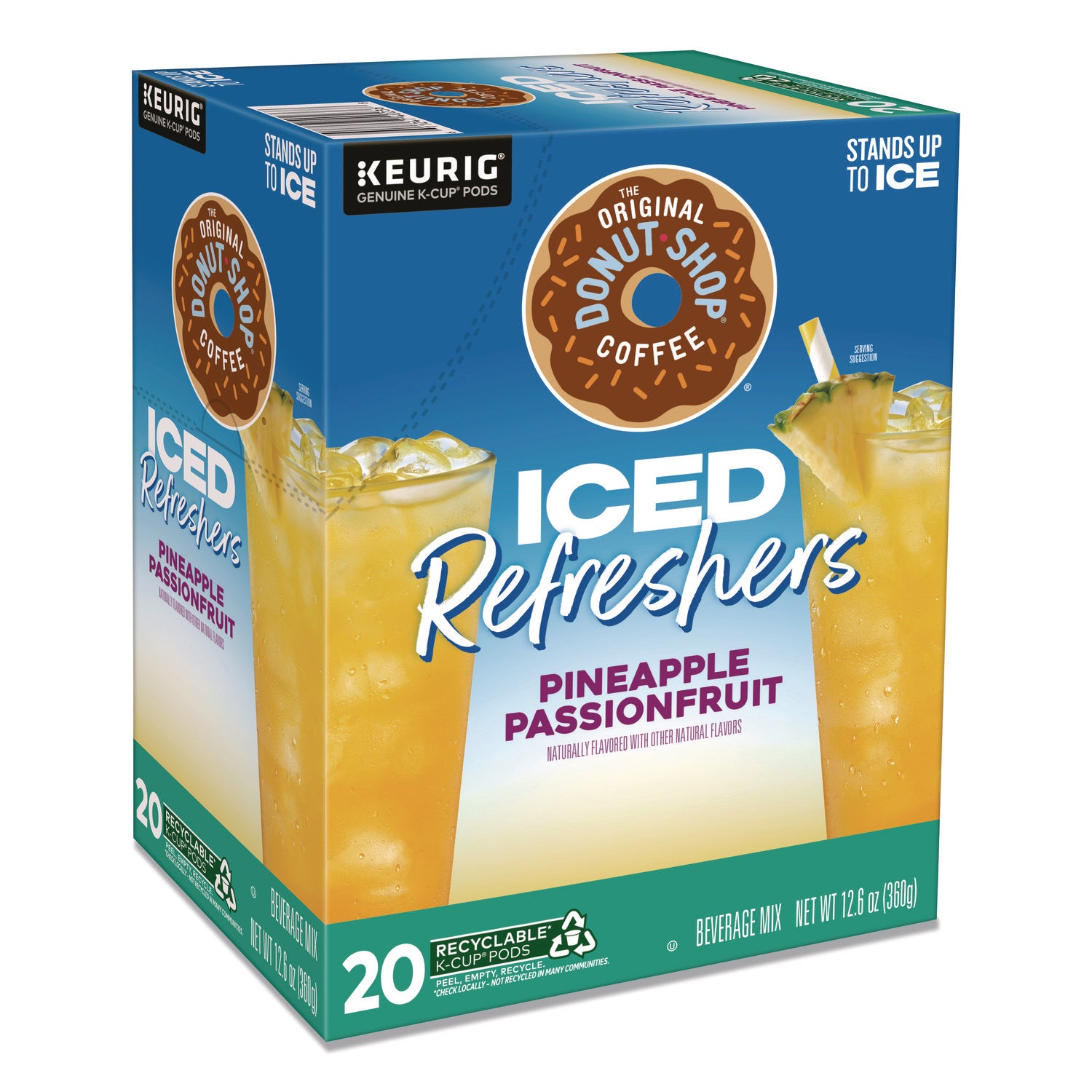 The Original Donut Shop&reg; Iced Refreshers - Pineapple Passionfruit - 20 / Box