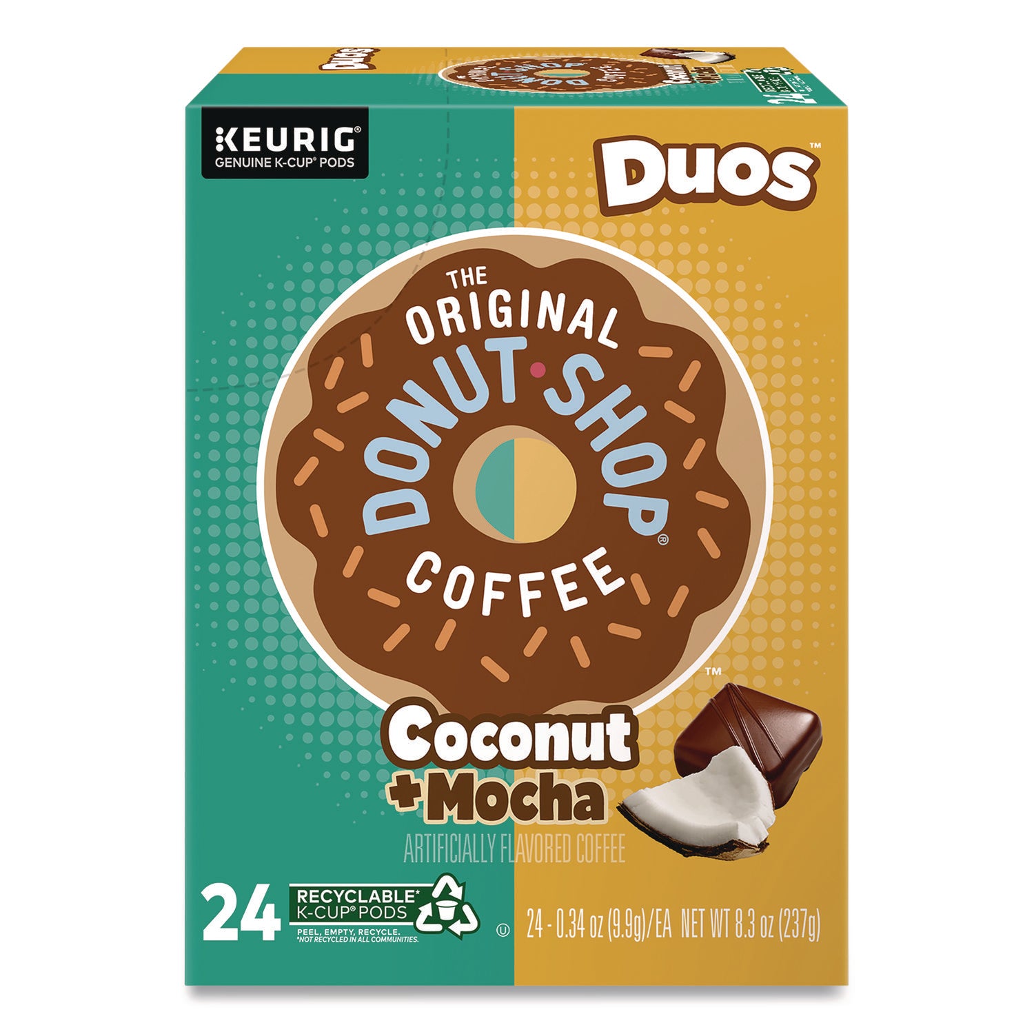 Compatible with Keurig Brewer - Regular - Medium - K-Cup, Pod - Coconut Mocha - Kosher - 24 / Box