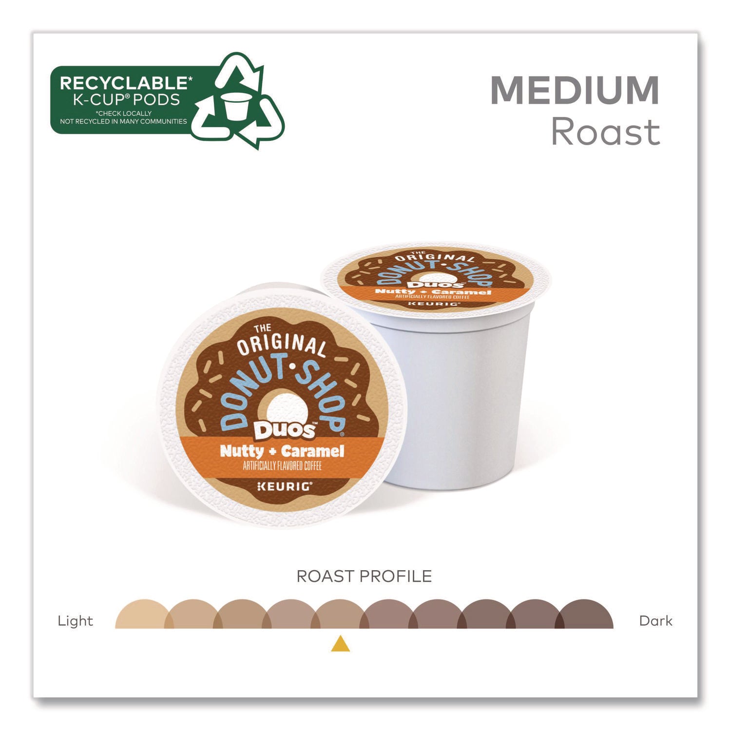 Compatible with Keurig Brewer - Medium - K-Cup - Nutty + Caramel - 24 / Box