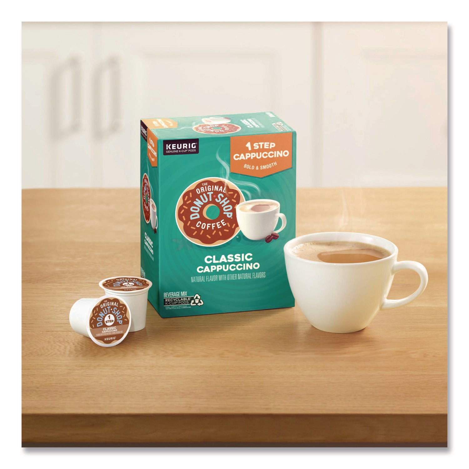 Dark - 0.7 oz - 20 K-Cup - K-Cup - Cappuccino, Classic - Kosher - 4 / Carton
