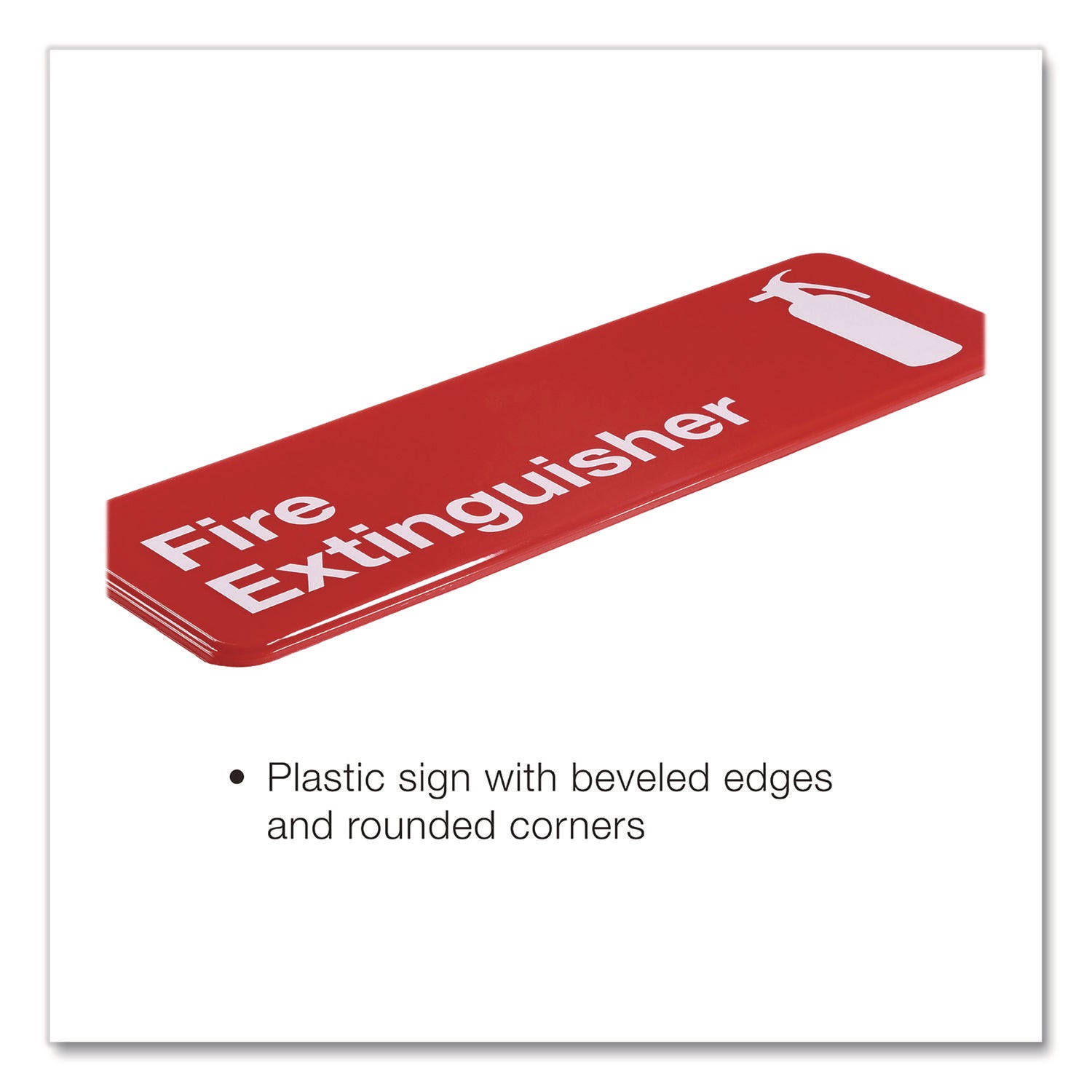 SIGN,FIRE,EXT,9X3,RED,3PK