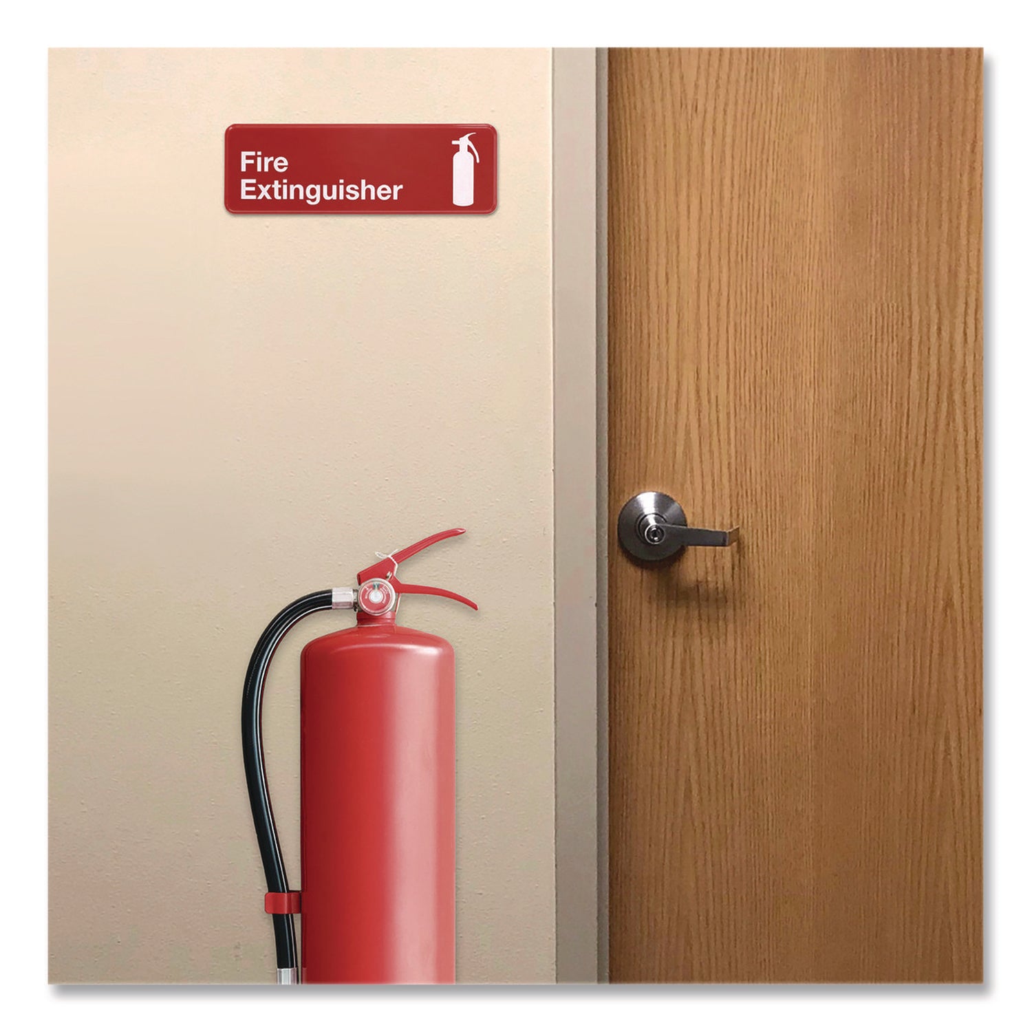 SIGN,FIRE,EXT,9X3,RED,3PK