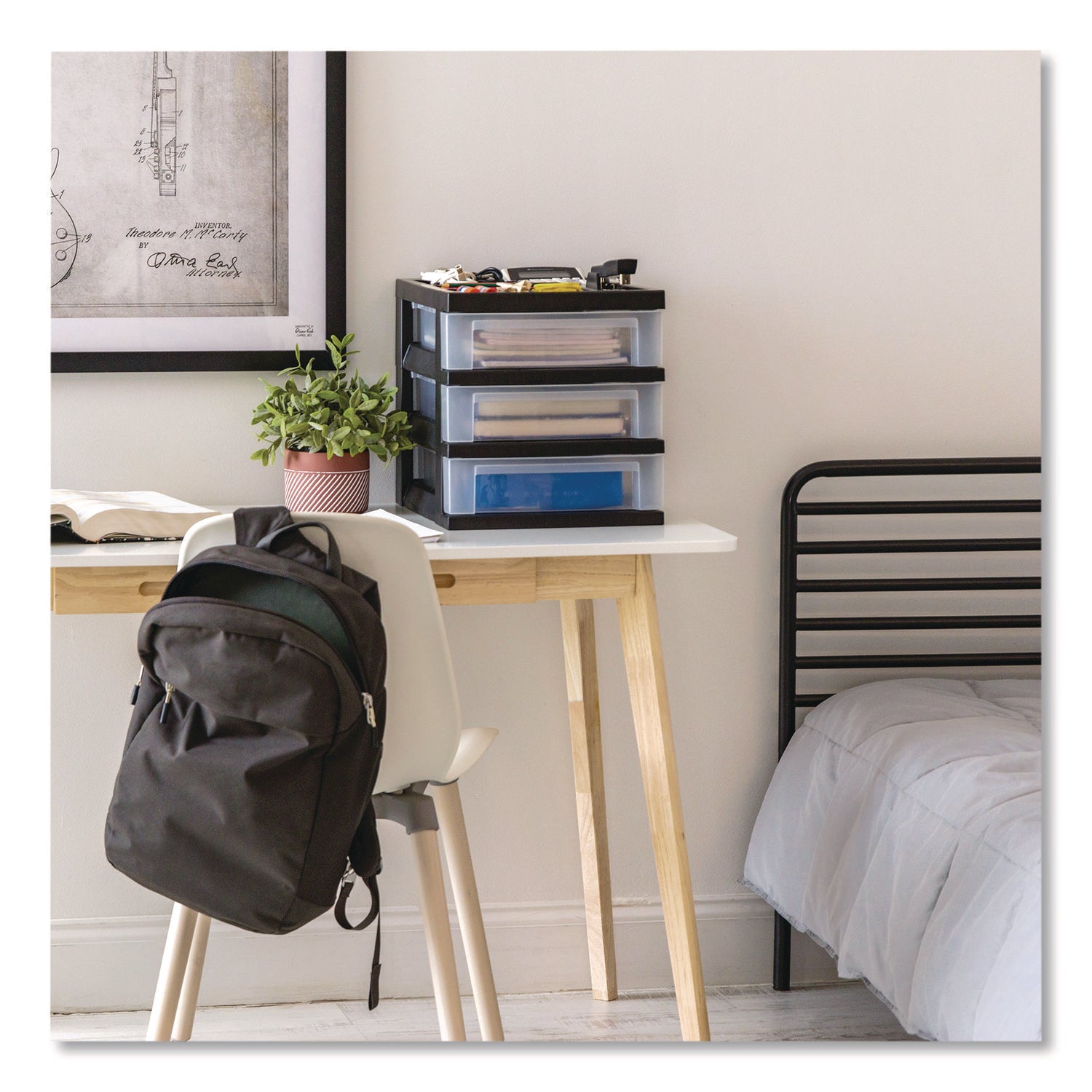 ORGANIZER,3DRAWER,DESKTOP