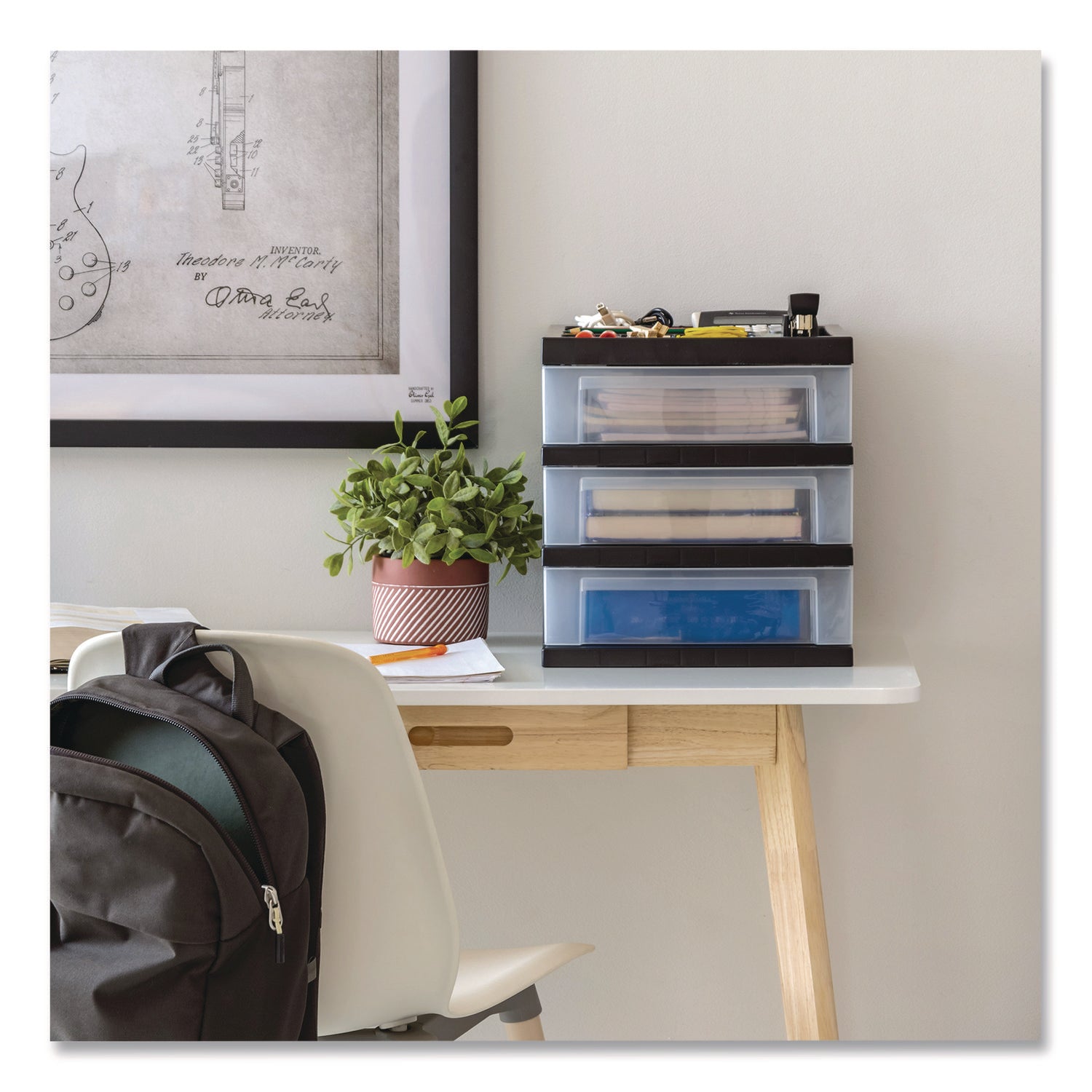 ORGANIZER,3DRAWER,DESKTOP