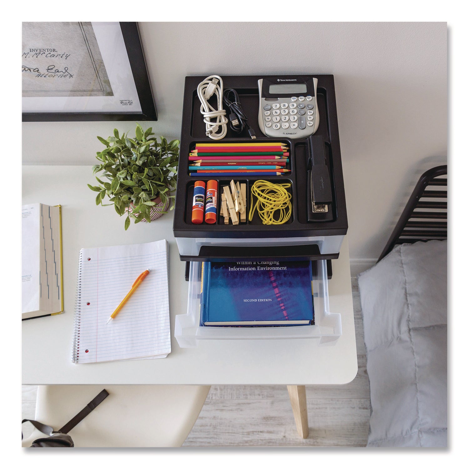 ORGANIZER,3DRAWER,DESKTOP