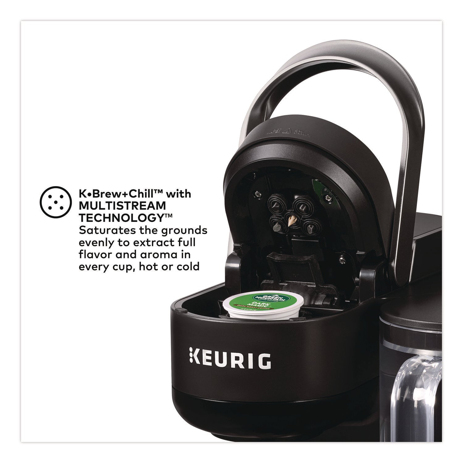K-Brew + Chill Single Serve Coffee Maker, Black