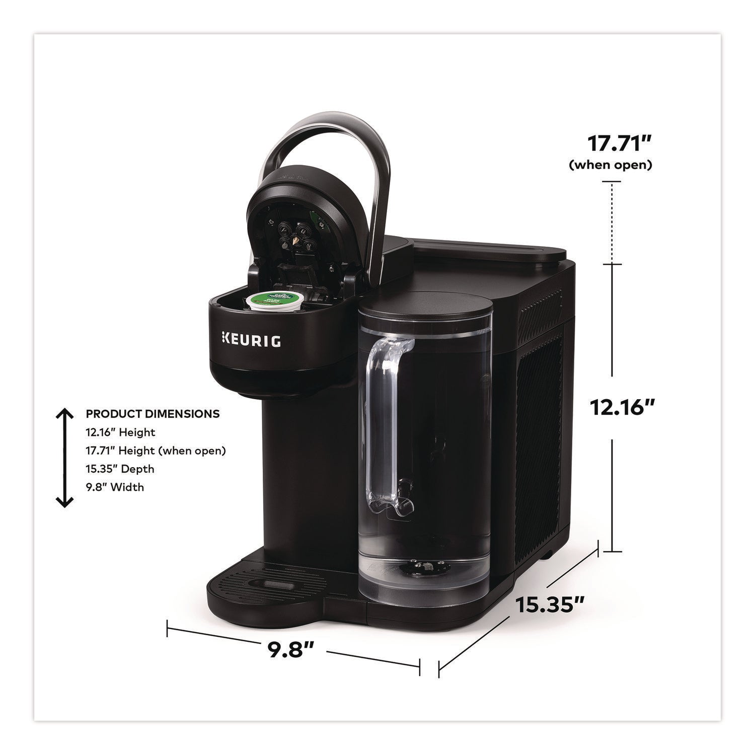 K-Brew + Chill Single Serve Coffee Maker, Black