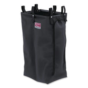 Divided Bag for Suncast Commercial Full-Size and Compact-Size Housekeeping Carts, 25.4 gal, 15.6" x 12.52" x 29.95", Black