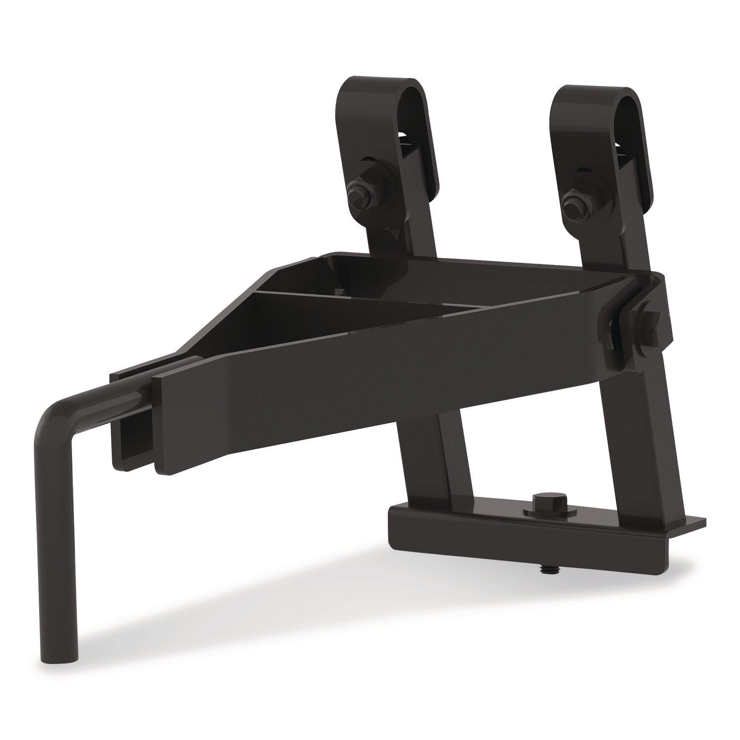 Tilt Tow Rack for Suncast Commercial 2 cu yd Tilt Trucks, Steel, Black