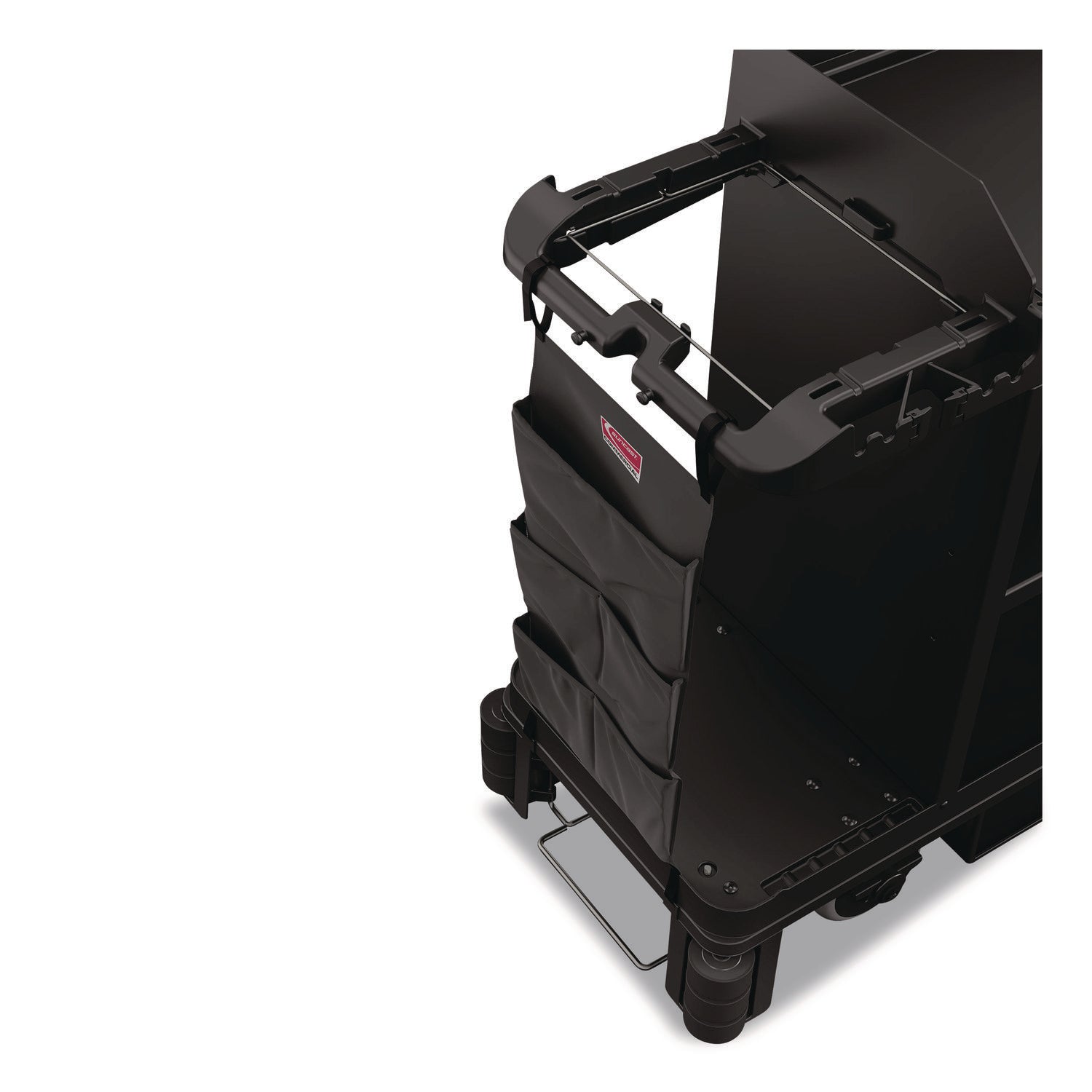 Linen Strap Bag for Suncast Commercial Full-Size and Compact Housekeeping Carts, 16.25" x 1" x 31.75", Black