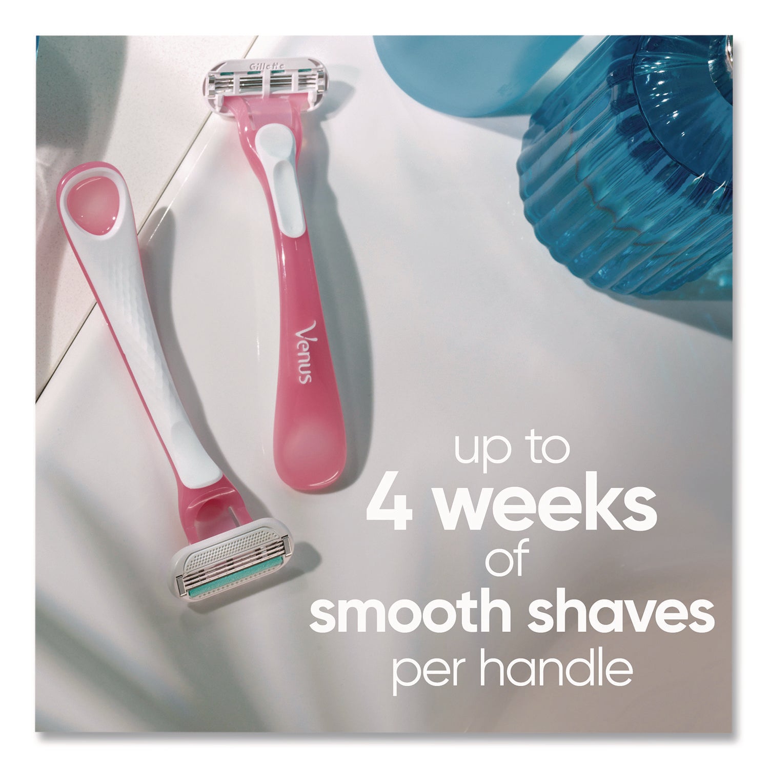 Venus Sensitive Sensible Razors, 3 Blades, 36/Carton