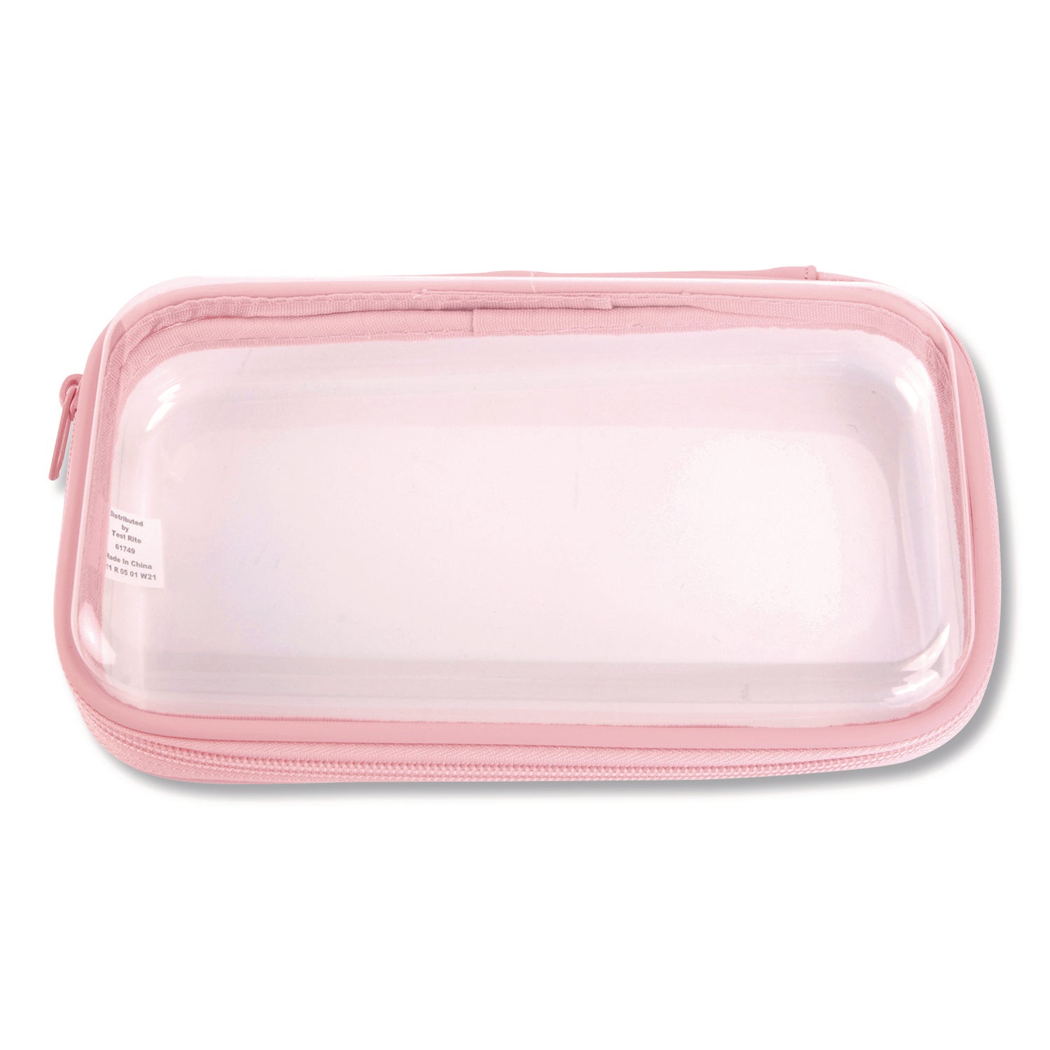 Pencil Pouch, 9.25 x 5.12 x 2.17, Clear/Randomly Assorted Color