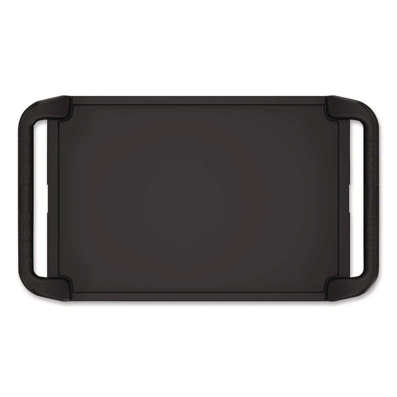 Three-Shelf Service Cart, Metal/Plastic, 3 Shelves, 300 lb Capacity, 20" x 34" x 37.92", Black