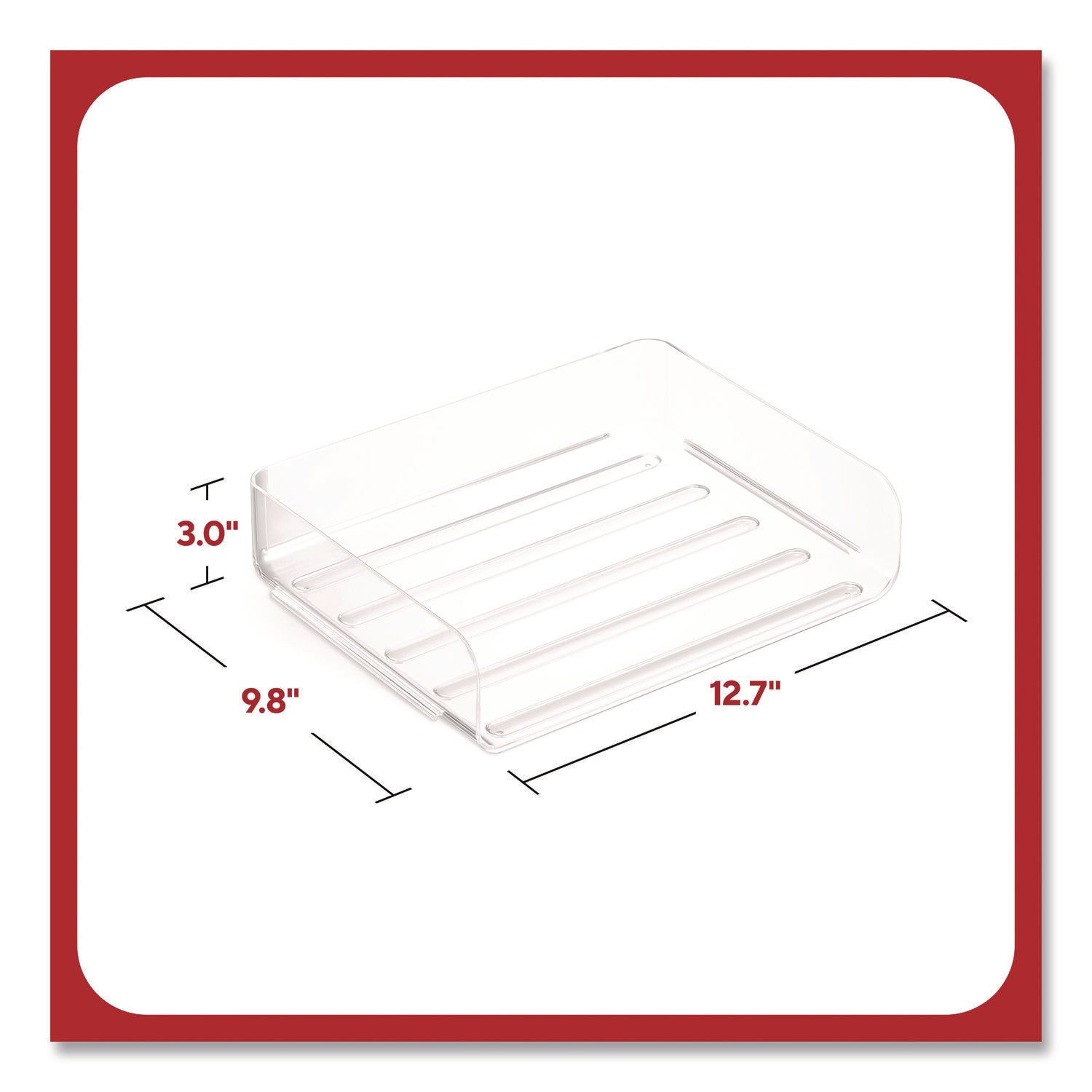 TRAY,TRED,LETTER,1PK,CLR