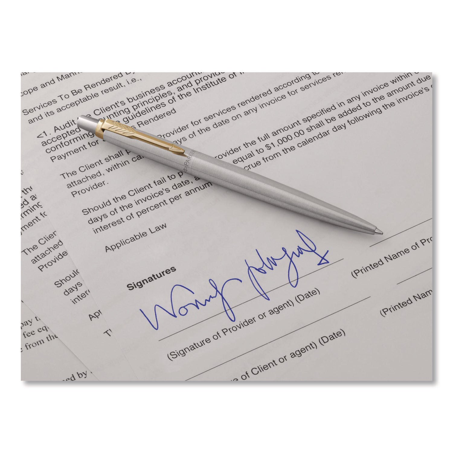 Parker Ballpoint Pen Refill - Fine Point - Blue Ink - 1 Each