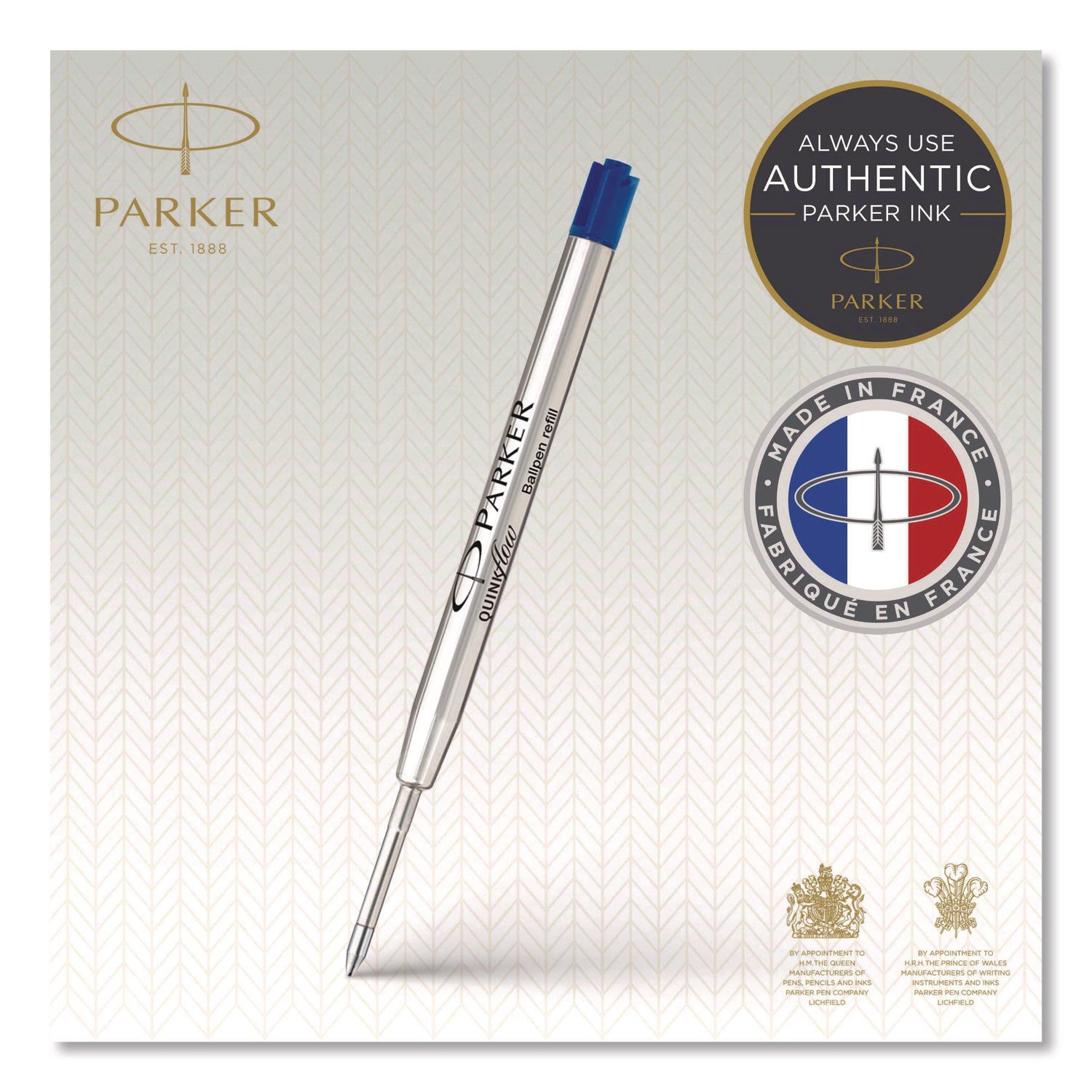Parker Ballpoint Pen Refill - Medium Point - Blue Ink - 1 Each