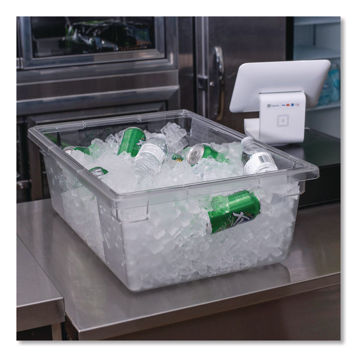 StorPlus Polycarbonate Food Storage Container, 18 x 26 x 9, Clear, Plastic