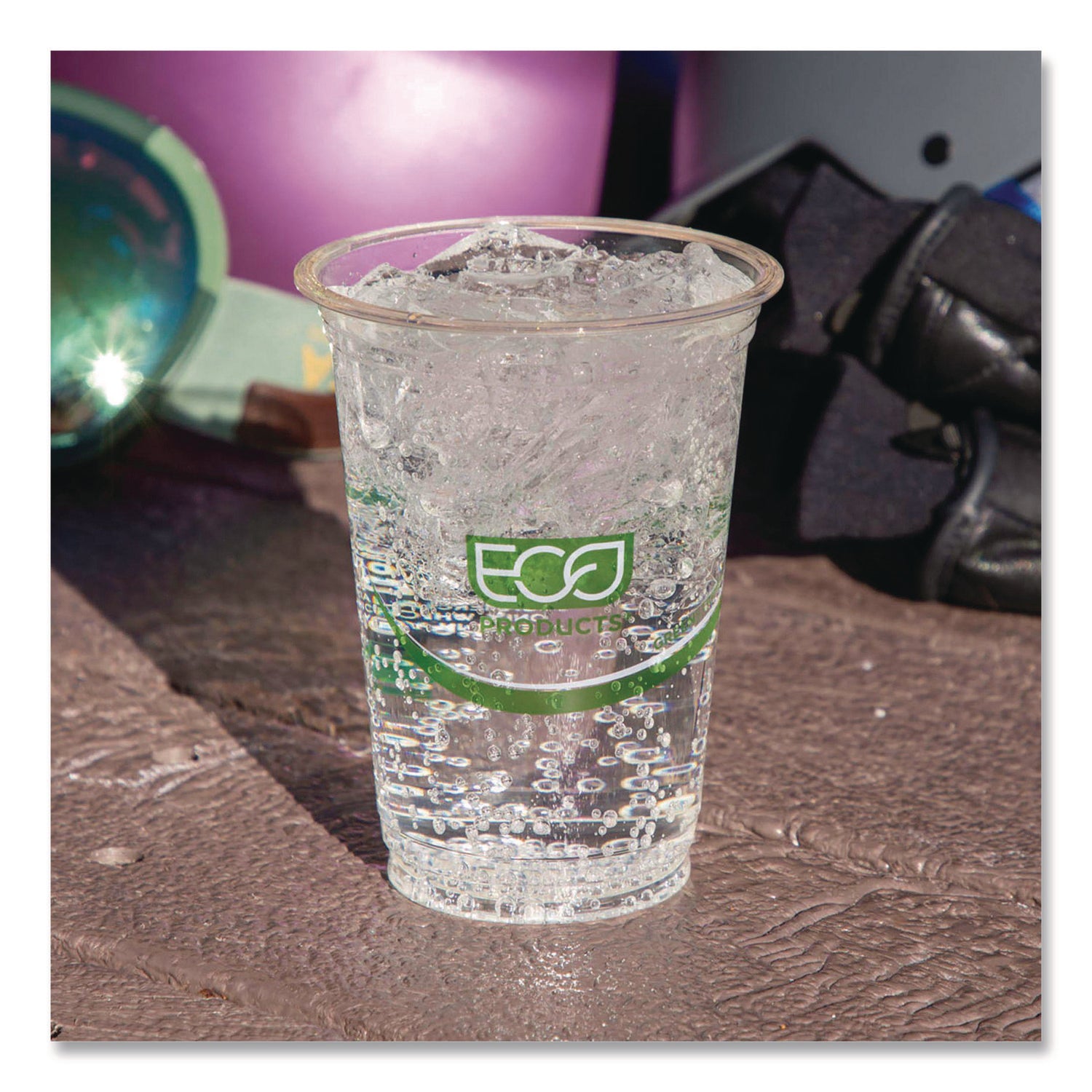 GreenStripe Renewable and Compostable PLA Cold Cups, 24 oz, Plastic, Clear, 50/Pack, 20 Packs/Carton