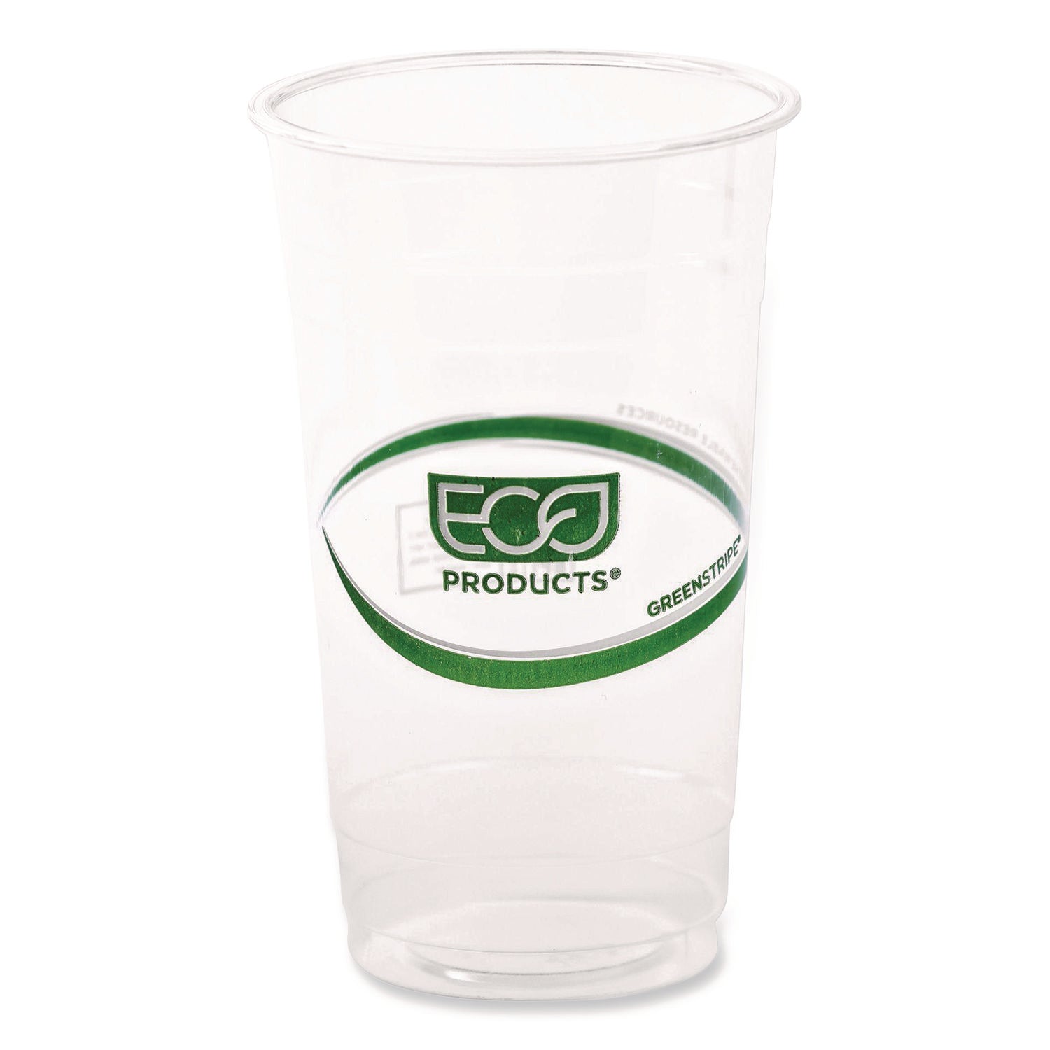 GreenStripe Renewable and Compostable PLA Cold Cups, 24 oz, Plastic, Clear, 50/Pack, 20 Packs/Carton