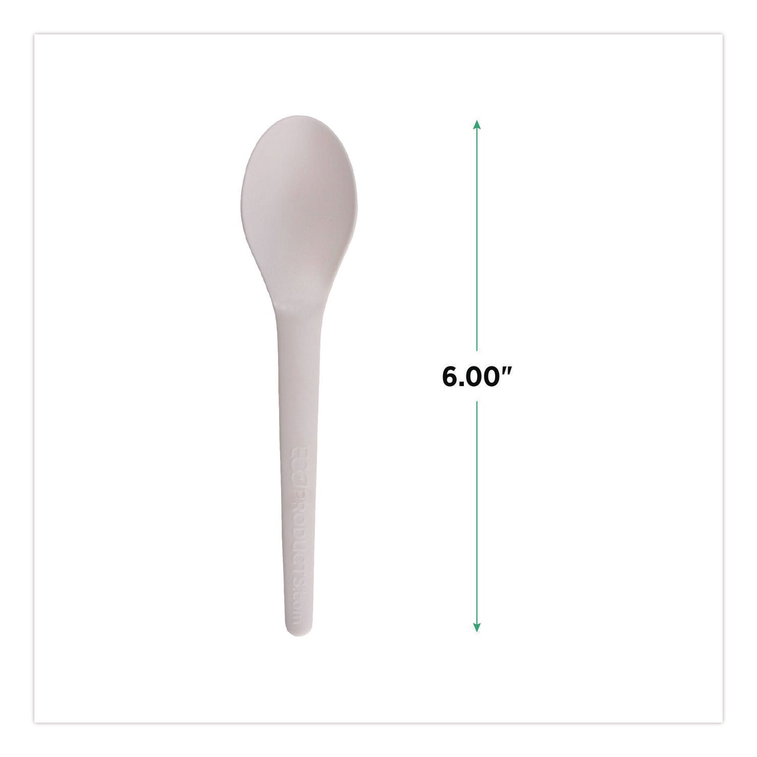 1 Piece(s) - Spoon - 1 x Spoon - Disposable - Pearl White - 50/Pack - 20 / Carton