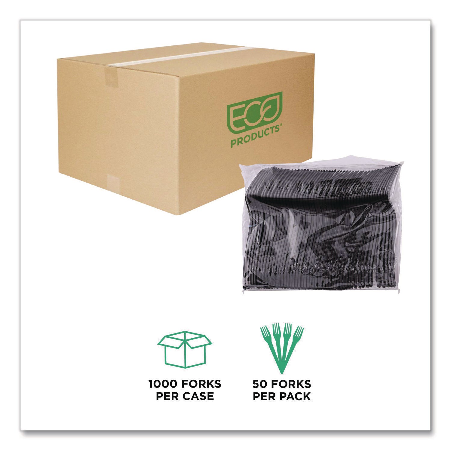 Black - 50/Pack - 20 / Carton