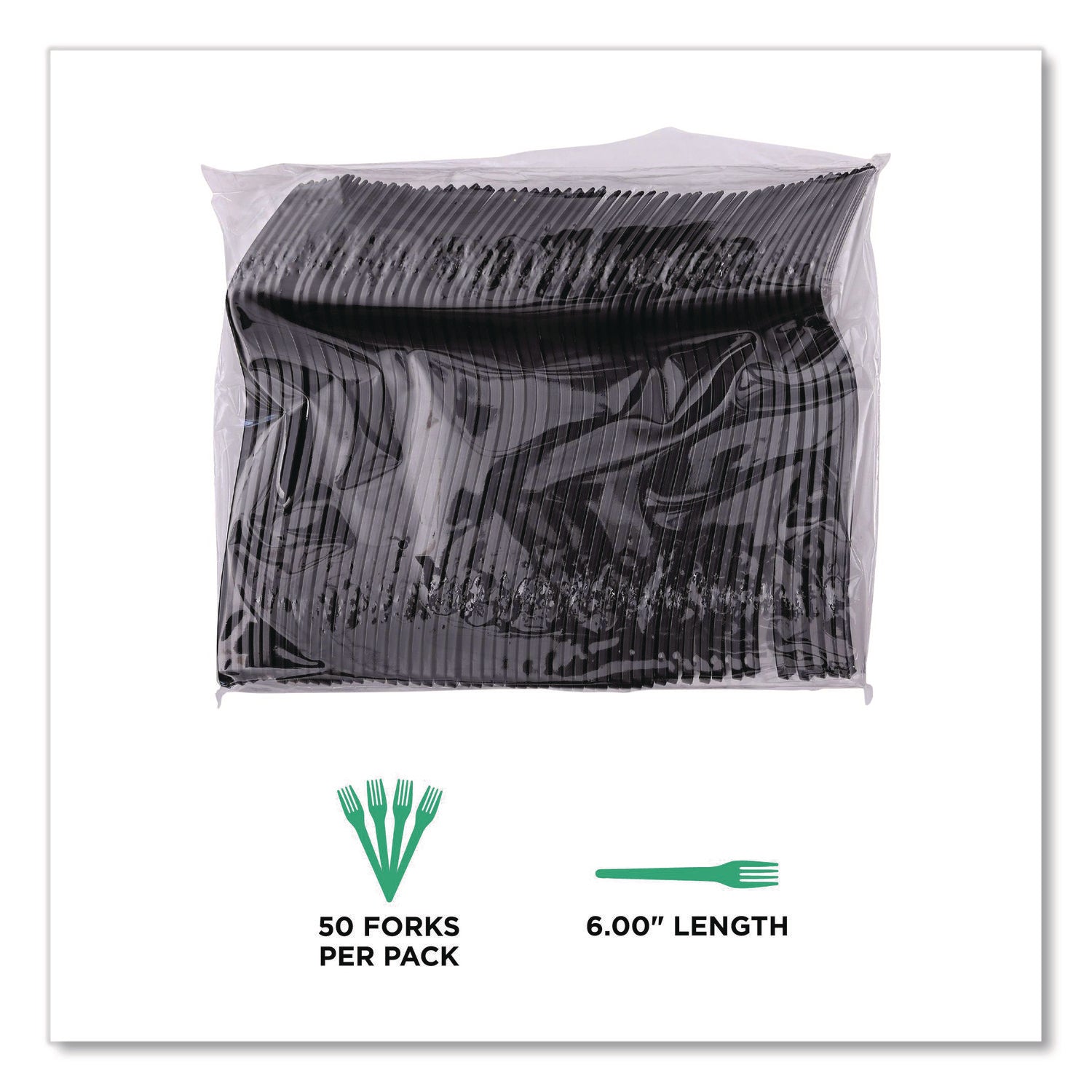 Black - 50/Pack - 20 / Carton