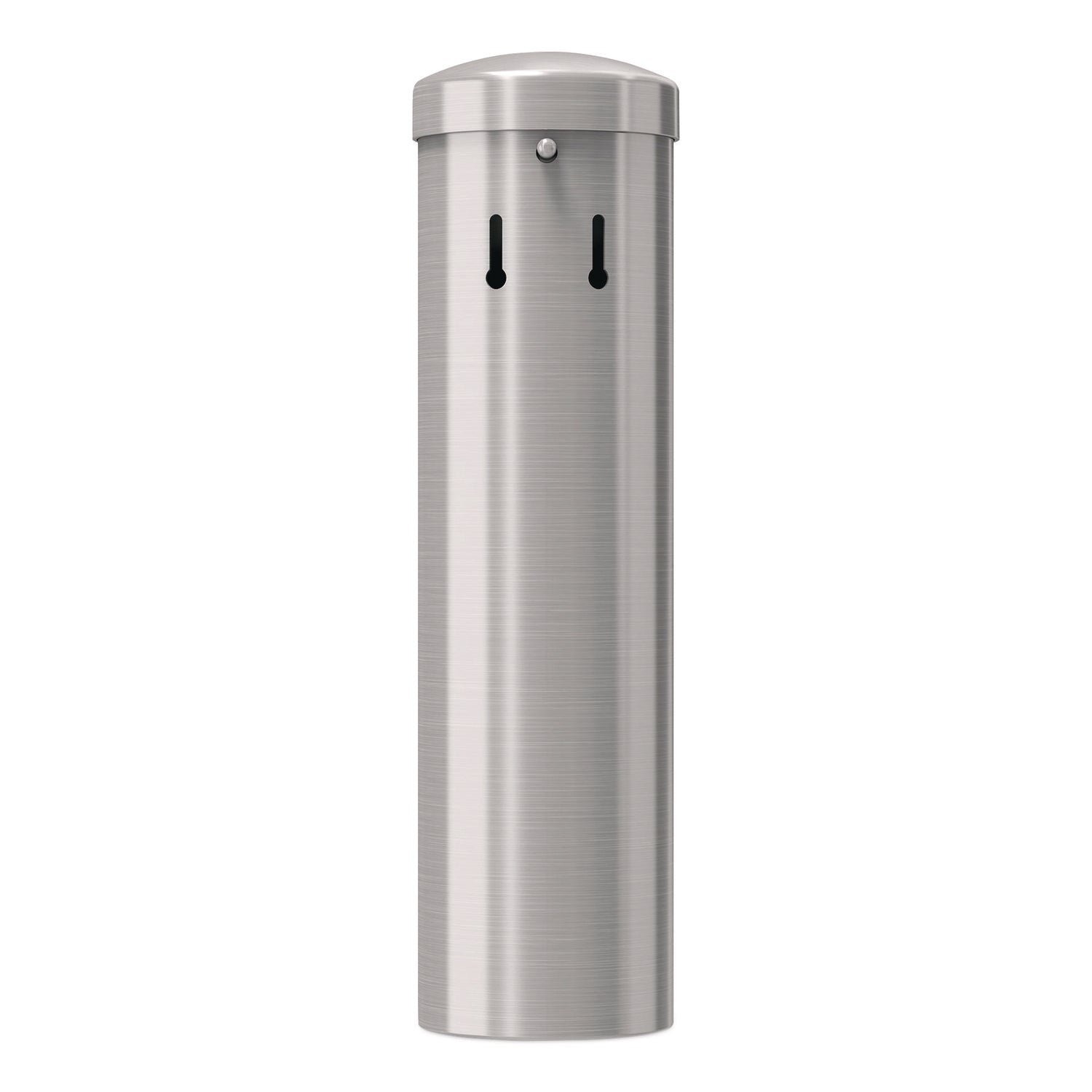 Smokers Ashtray Receptacle Attachment, Stainless Steel, Silver, Black