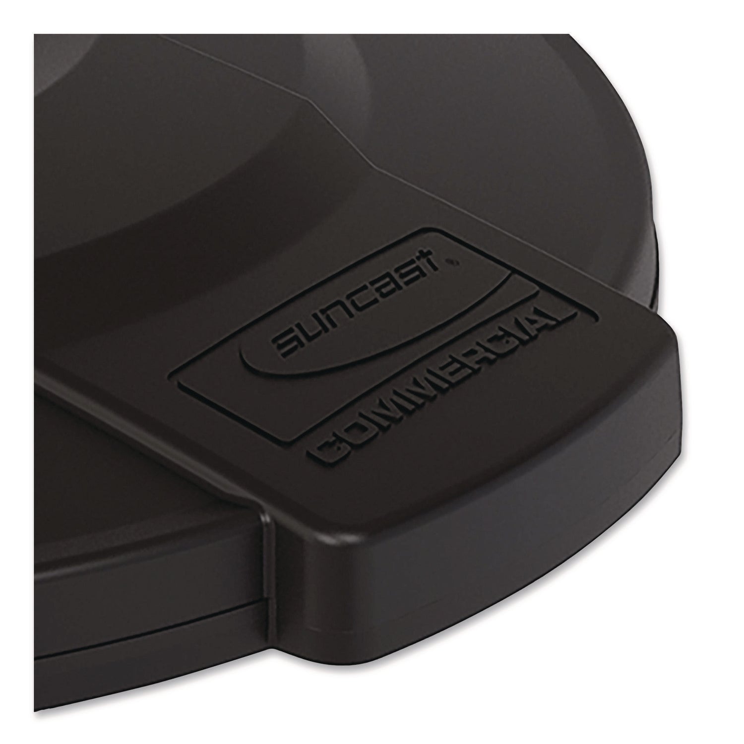 Utility Trash Can Lid for 20 gal Trash Can, 19.74" Diameter x 2.9", Black