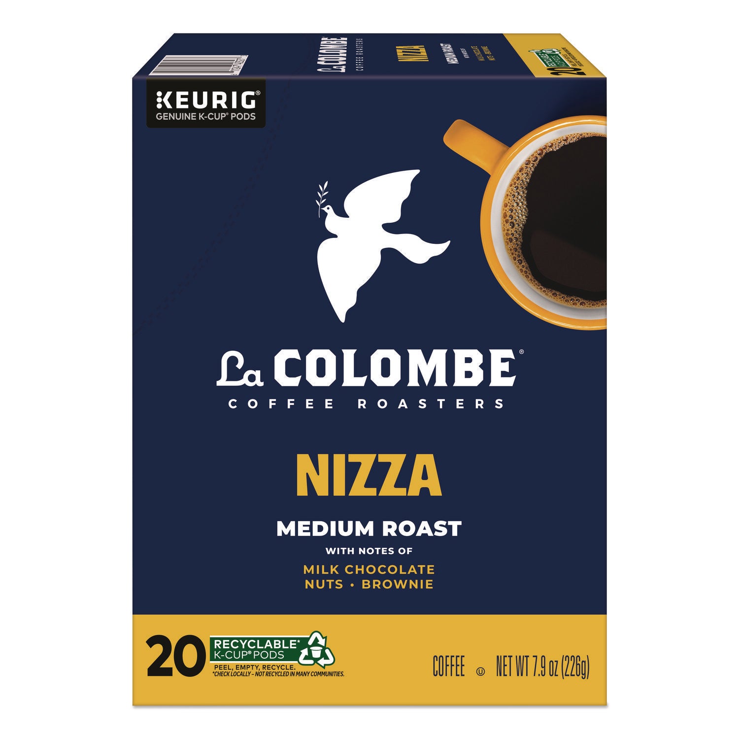 Coffee K-Cup Pods, Nizza Medium Roast, 20/Box