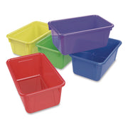 Small Cubby Bin, Assorted Colors, Set of 5