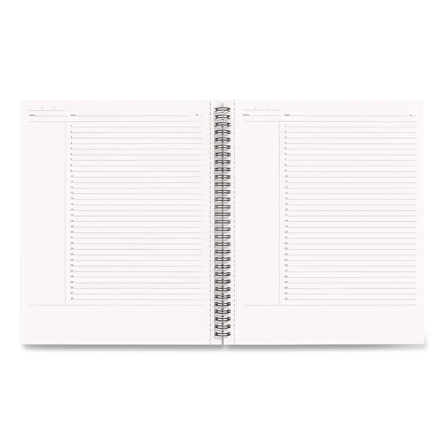 Wirebound Soft-Cover Project-Planning Notebook, Project-Management Format, Black Cover, (80) 11 x 8.5 Sheets